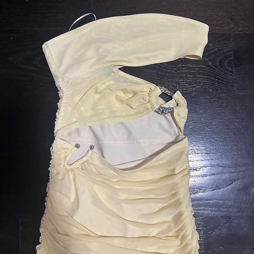 Peppermayo yellow dress with cutouts - Picture 2 of 3